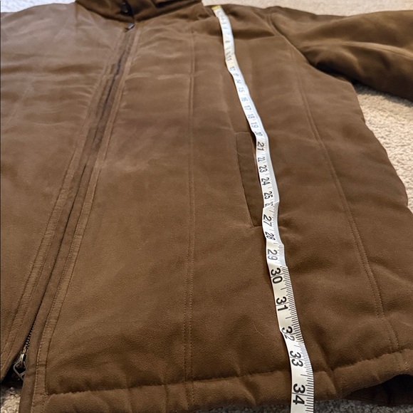 Canali Brown Microsuede Full-Zip Jacket - Picture 11 of 11